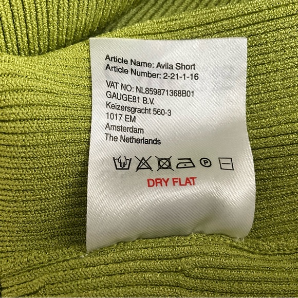 GAUGE81 Avila Ribbed Mini Halter Dress in Bright Green - Picture 9 of 9